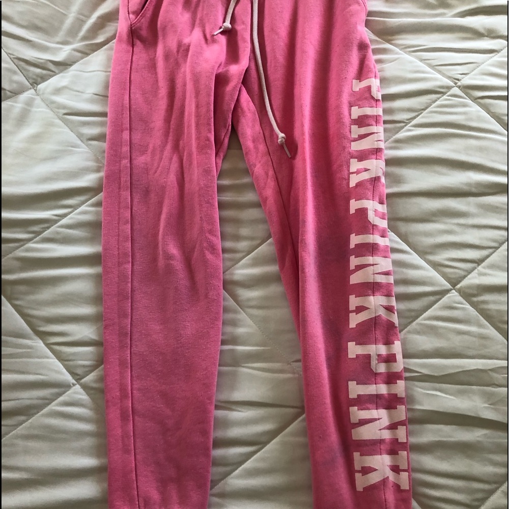 pink PINK sweatpants